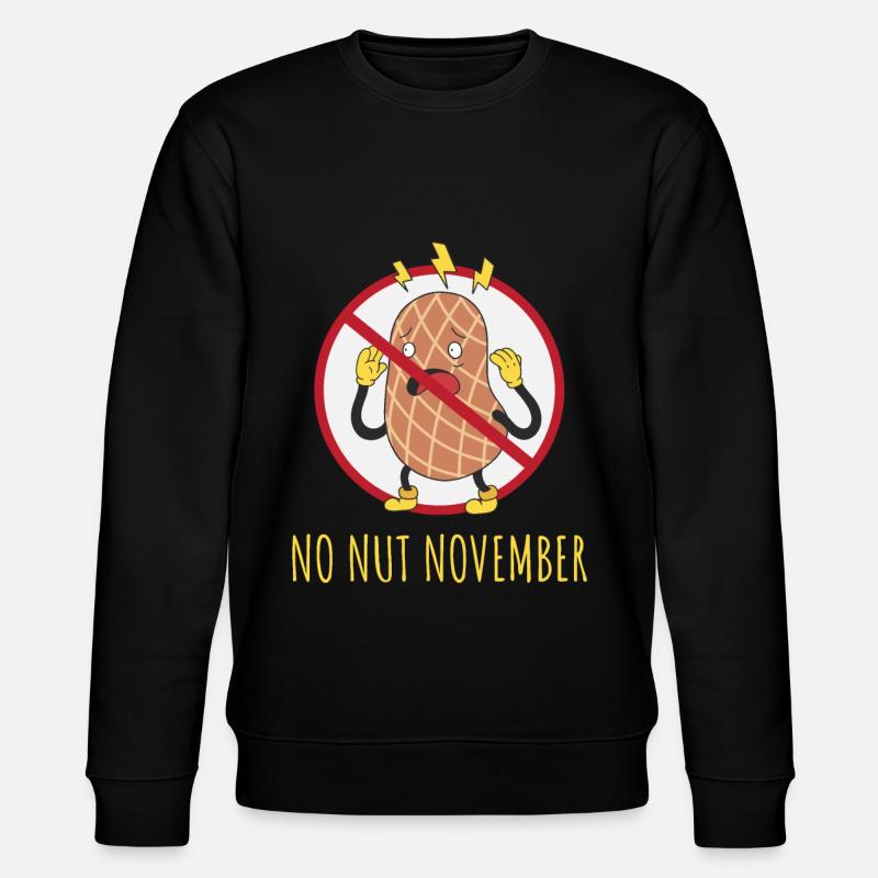 No Nut November - Stanley/Stella Unisex Bio-Sweatshirt CHANGER  - Schwarz