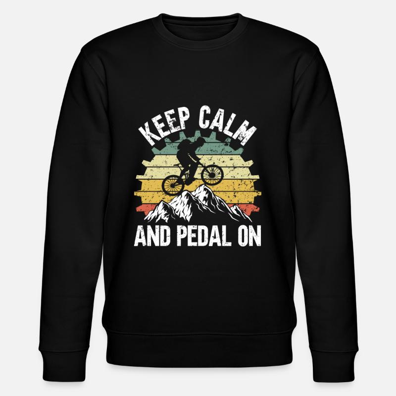 VTT Restez calme - Sweat bio CHANGER Stanley/Stella Unisexe - noir