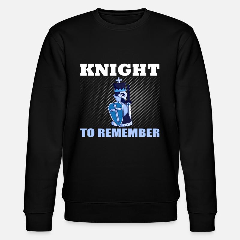 Schach Knight - Stanley/Stella Unisex Bio-Sweatshirt CHANGER  - Schwarz