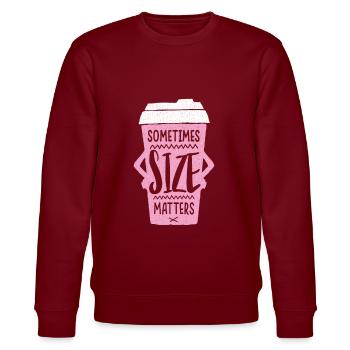 Café mug Café Cappuccino Caffeine barista - Sweat bio CHANGER Stanley/Stella Unisexe - bordeaux - Devant - Nik (191cm) & Marisol (170cm)