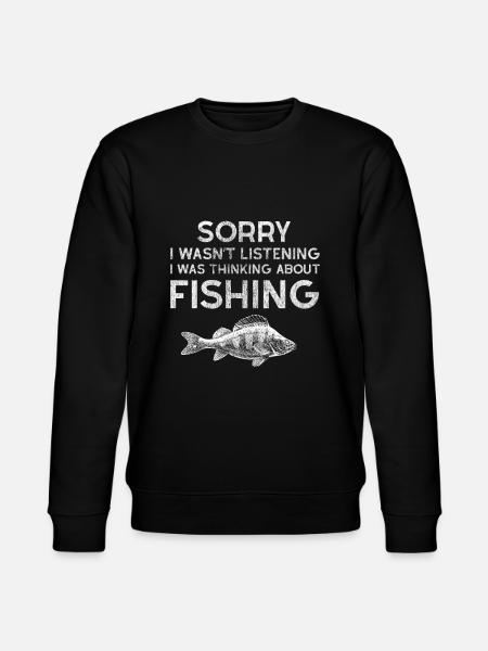Funny fishing fish catch fish sea sea - Stanley/Stella CHANGER Unisex Organic Sweatshirt - black