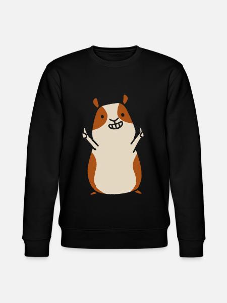 guinea pig - Stanley/Stella CHANGER Unisex Organic Sweatshirt - black