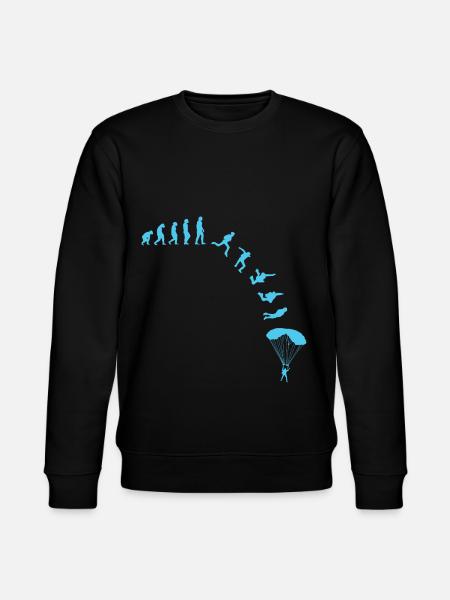Skydiver Evolution Fallschirmspringer - Stanley/Stella CHANGER Unisex Organic Sweatshirt - black