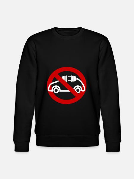 Anti elbil mod elbil med elektricitet - Stanley/Stella økologisk unisex-sweatshirt CHANGER  - sort