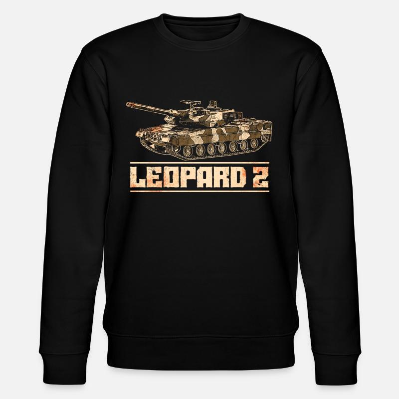 Leopard 2 Tanks - Stanley/Stella CHANGER Unisex Organic Sweatshirt - black