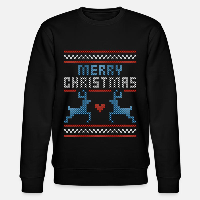 Merry Christmas - Stanley/Stella Unisex Bio-Sweatshirt CHANGER  - Schwarz