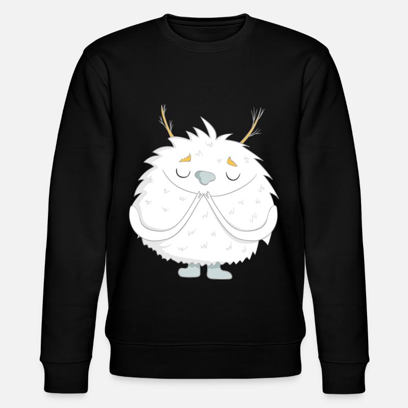kleiner Yeti - Stanley/Stella Unisex Bio-Sweatshirt CHANGER  - Schwarz