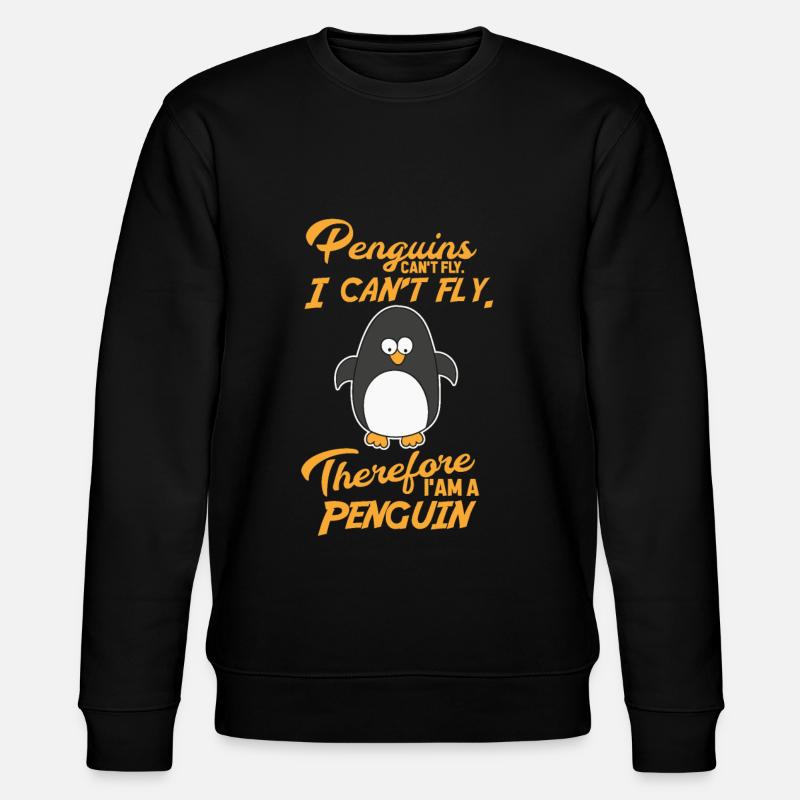 Pinguine - Stanley/Stella Unisex Bio-Sweatshirt CHANGER  - Schwarz