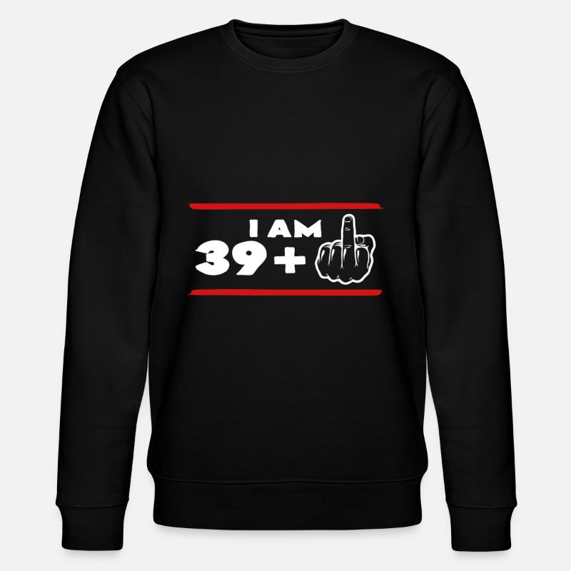 40 Jahre alt - Stanley/Stella Unisex Bio-Sweatshirt CHANGER  - Schwarz