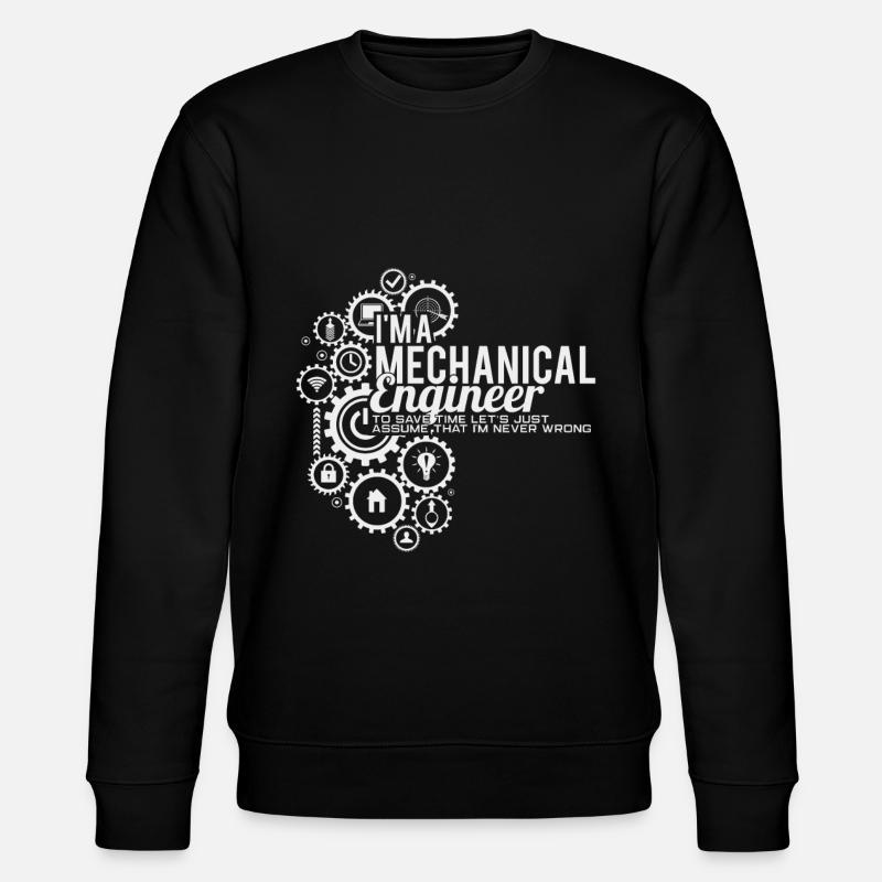 mechanical engineering - Stanley/Stella CHANGER Unisex Organic Sweatshirt - black