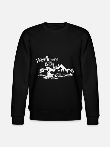 Ich fahre Kajak - Stanley/Stella Unisex Bio-Sweatshirt CHANGER  - Schwarz
