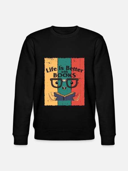 Bücher - Stanley/Stella Unisex Bio-Sweatshirt CHANGER  - Schwarz