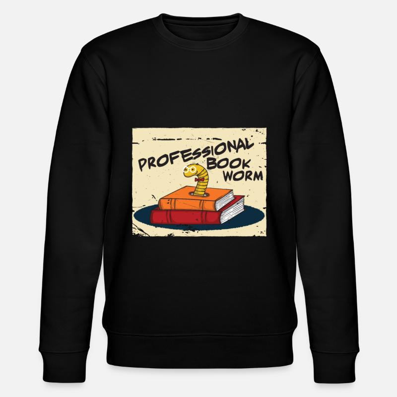 bookworm - Stanley/Stella CHANGER Unisex Organic Sweatshirt - black