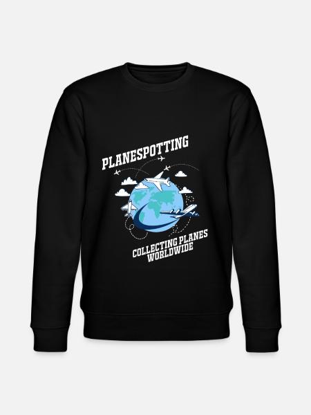 Planespotting - Stanley/Stella CHANGER Unisex Organic Sweatshirt - black