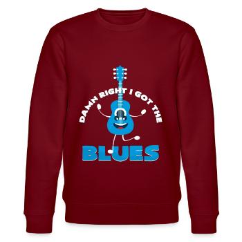 Blues - Sweat bio CHANGER Stanley/Stella Unisexe - bordeaux - Devant - Nik (191cm) & Marisol (170cm)