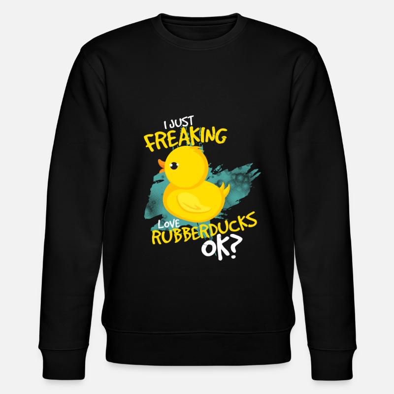 canard en caoutchouc - Sweat bio CHANGER Stanley/Stella Unisexe - noir