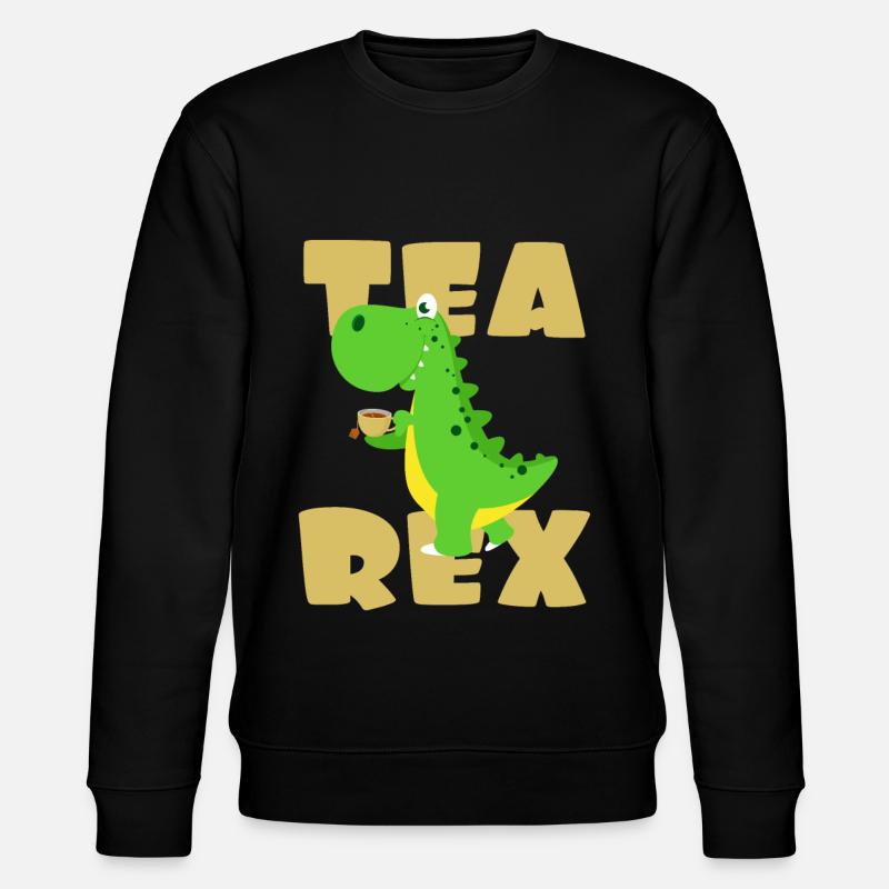 Tea Dino - Stanley/Stella CHANGER Unisex Organic Sweatshirt - black