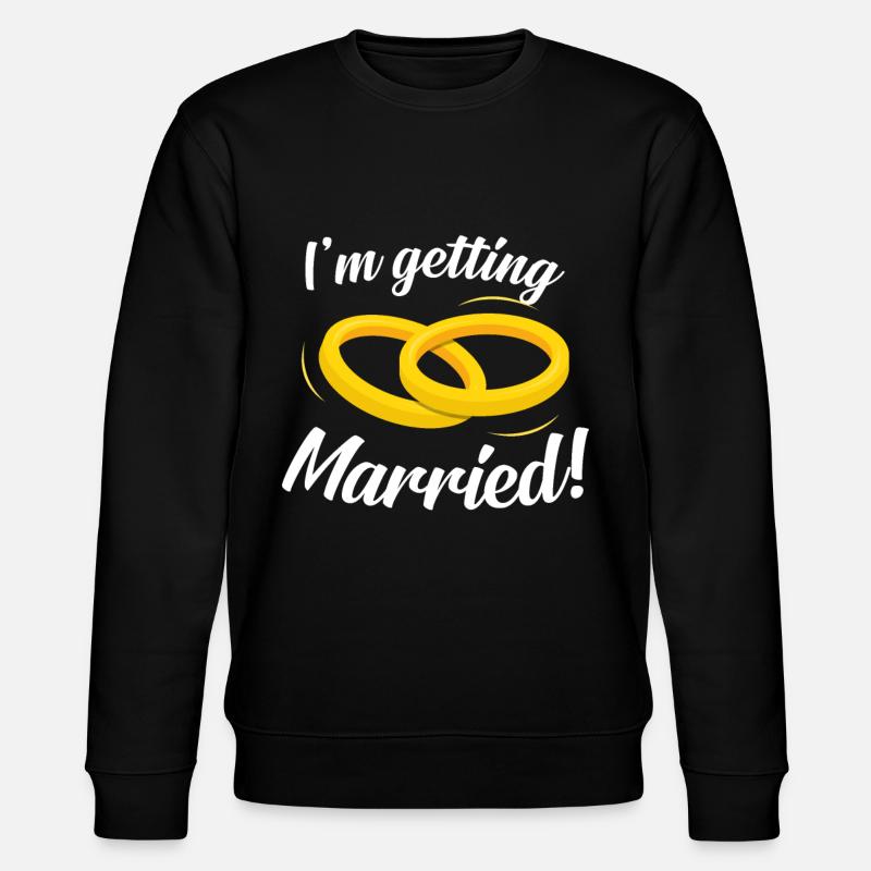 Hochzeit - Stanley/Stella Unisex Bio-Sweatshirt CHANGER  - Schwarz