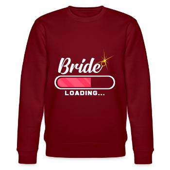 wedding - Stanley/Stella CHANGER Unisex Organic Sweatshirt - burgundy - Front - Nik (191cm) & Marisol (170cm)