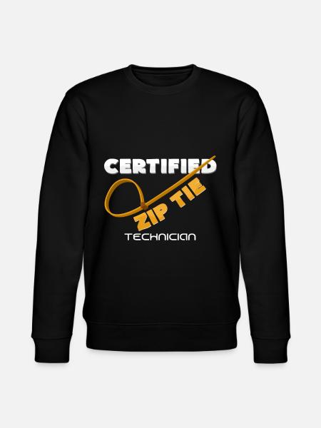 cable ties - Stanley/Stella CHANGER Unisex Organic Sweatshirt - black