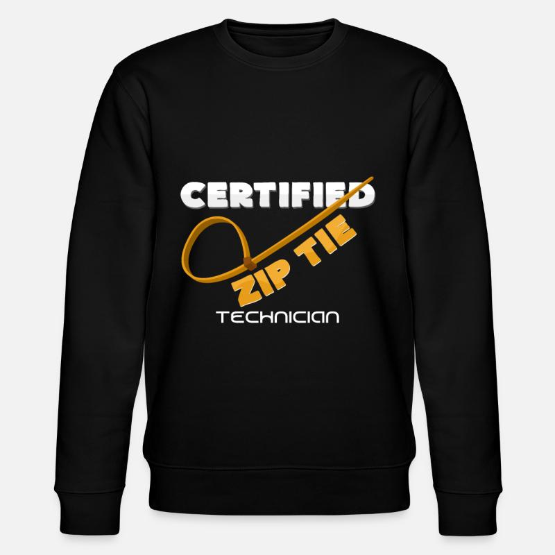 cable ties - Stanley/Stella CHANGER Unisex Organic Sweatshirt - black