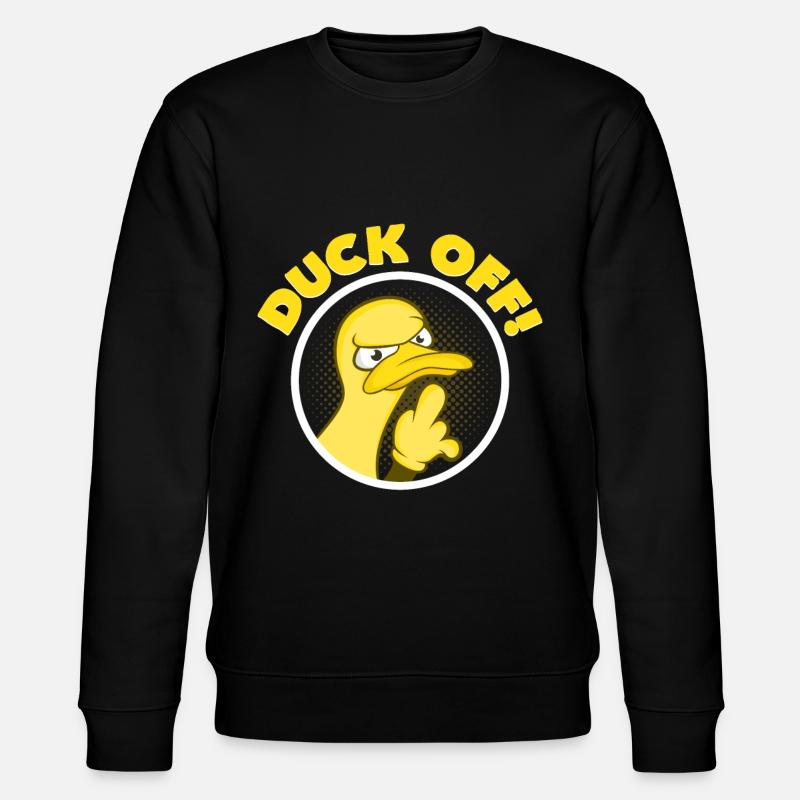 Duck Off - Stanley/Stella Unisex Bio-Sweatshirt CHANGER  - Schwarz