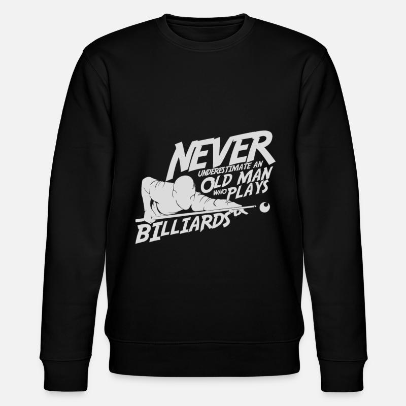 Vieil homme billard - Sweat bio CHANGER Stanley/Stella Unisexe - noir