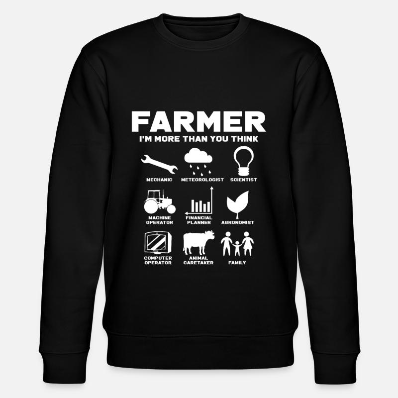 Farmer - Sweat bio CHANGER Stanley/Stella Unisexe - noir