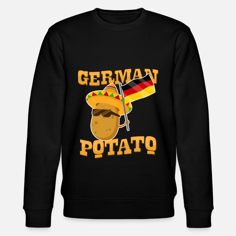 Deutsche Kartoffel - Stanley/Stella Unisex Bio-Sweatshirt CHANGER  - Schwarz