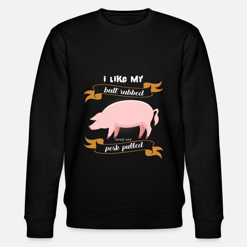 Schweinchen - Stanley/Stella Unisex Bio-Sweatshirt CHANGER  - Schwarz