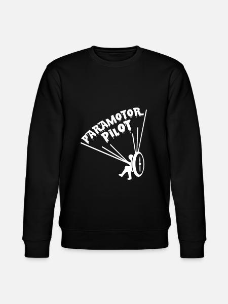 Paramotor pilot gift - Stanley/Stella CHANGER Unisex Organic Sweatshirt - black