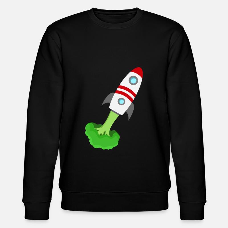 Brokkoli Rakete - Stanley/Stella Unisex Bio-Sweatshirt CHANGER  - Schwarz