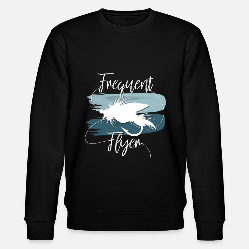 Hobby Fliegenfischer Fliegenfischen Geschenkidee - Stanley/Stella Unisex Bio-Sweatshirt CHANGER - Schwarz
