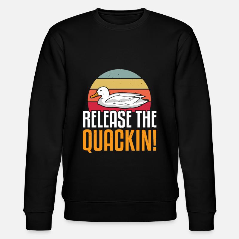 duck - Stanley/Stella CHANGER Unisex Organic Sweatshirt - black