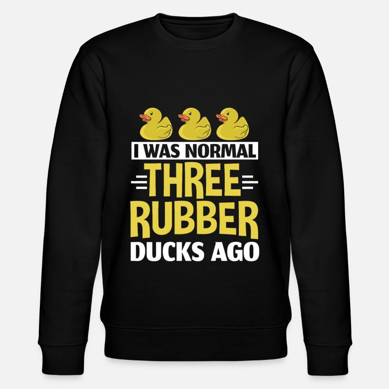 Rubber duck - Stanley/Stella CHANGER Unisex Organic Sweatshirt - black