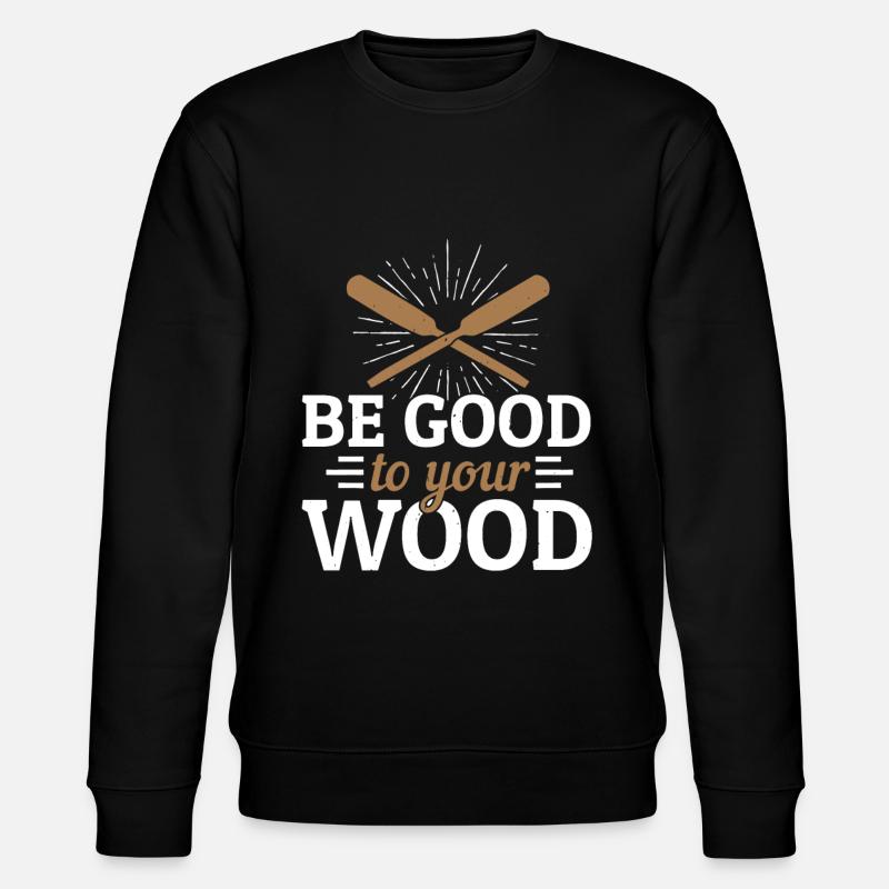 Holz - Stanley/Stella Unisex Bio-Sweatshirt CHANGER  - Schwarz