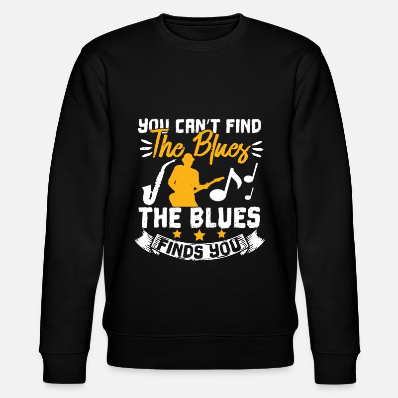Blues Musik - Stanley/Stella Unisex Bio-Sweatshirt CHANGER  - Schwarz
