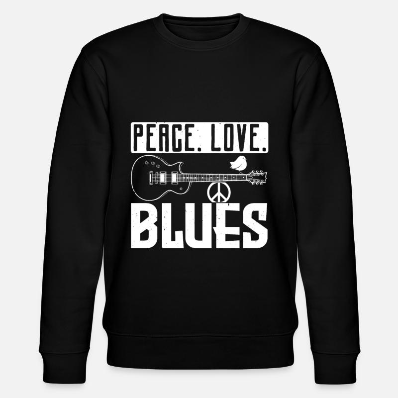 Peace love blues musique - Sweat bio CHANGER Stanley/Stella Unisexe - noir