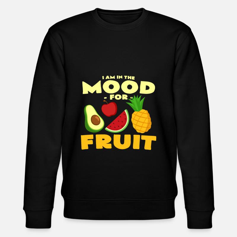 fruit - Stanley/Stella CHANGER Unisex Organic Sweatshirt - black