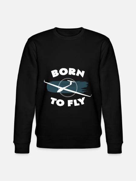 Born to fly - Stanley/Stella CHANGER Unisex Organic Sweatshirt - black