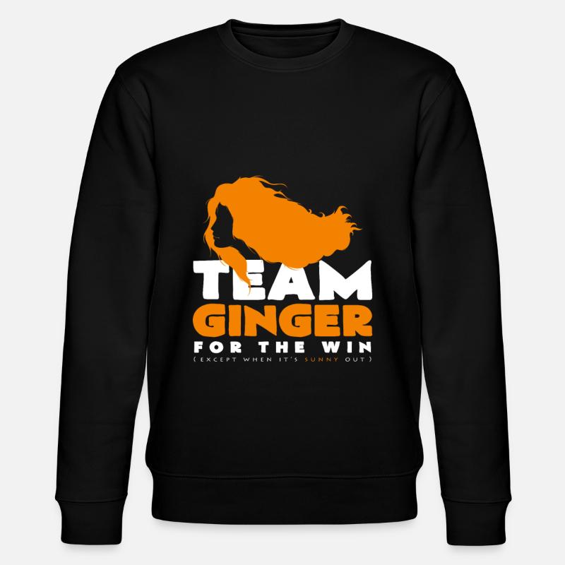 Team Ginger - Stanley/Stella Unisex Bio-Sweatshirt CHANGER  - Schwarz