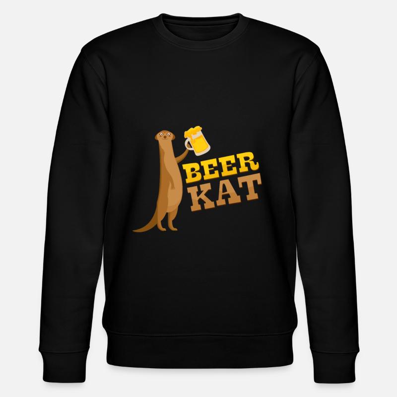 Bière suricate - Sweat bio CHANGER Stanley/Stella Unisexe - noir