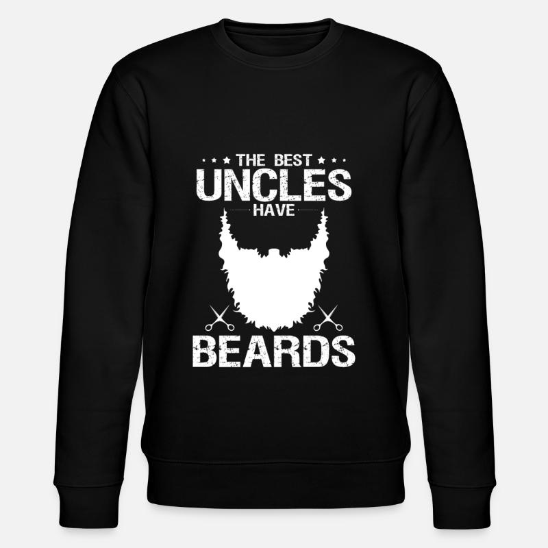 Uncle with beard - Stanley/Stella CHANGER Unisex Organic Sweatshirt - black