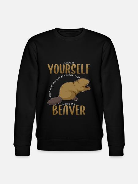 Be a beaver - Stanley/Stella CHANGER Unisex Organic Sweatshirt - black