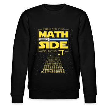 Come to the Math Side We have Pi - Stanley/Stella Unisex Bio-Sweatshirt CHANGER  - Schwarz - Vorne - Nik (191cm) & Marisol (170cm)