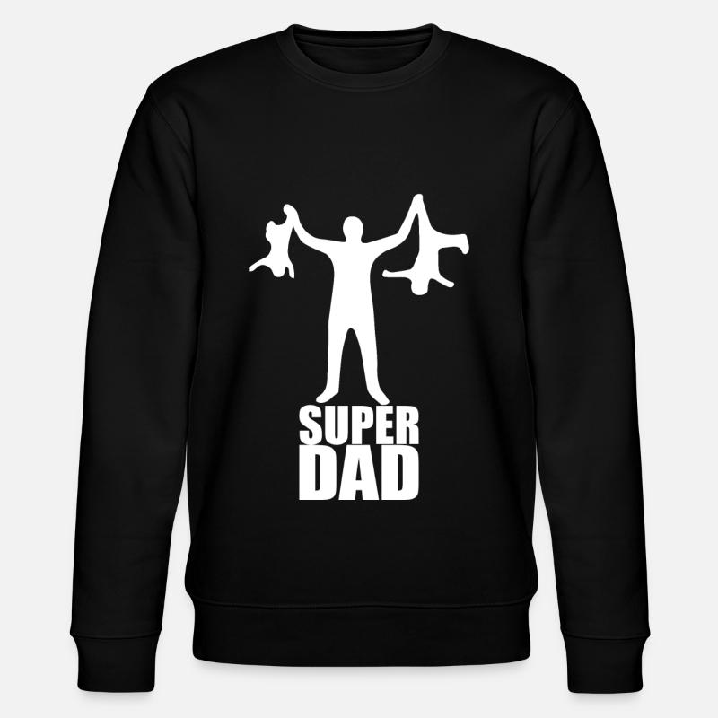 SuperDad - Stanley/Stella Unisex Bio-Sweatshirt CHANGER  - Schwarz