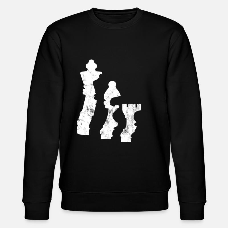 Ombre des pièces d'échecs - Sweat bio CHANGER Stanley/Stella Unisexe - noir