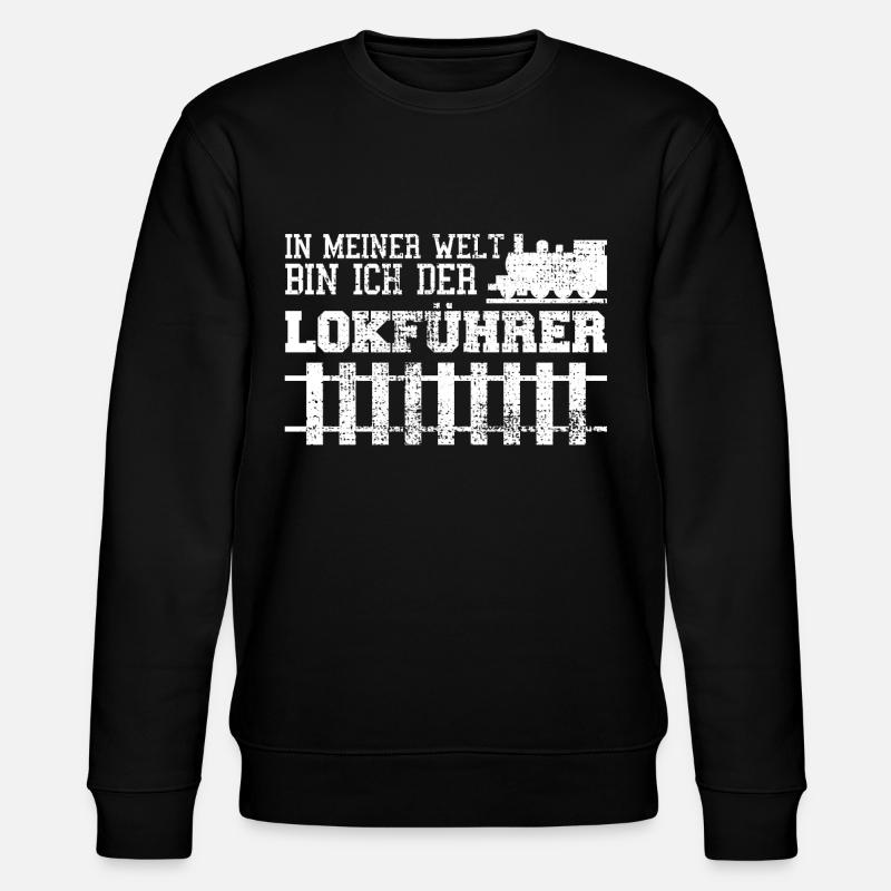 engine driver - Stanley/Stella CHANGER Unisex Organic Sweatshirt - black