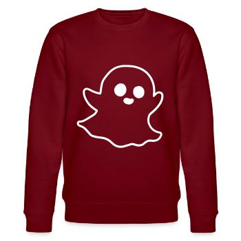 Geist - Stanley/Stella Unisex Bio-Sweatshirt CHANGER  - Burgunderrot - Vorne - Nik (191cm) & Marisol (170cm)