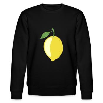 Citron citron vert du citronnier - Sweat bio CHANGER Stanley/Stella Unisexe - noir - Devant - Nik (191cm) & Marisol (170cm)